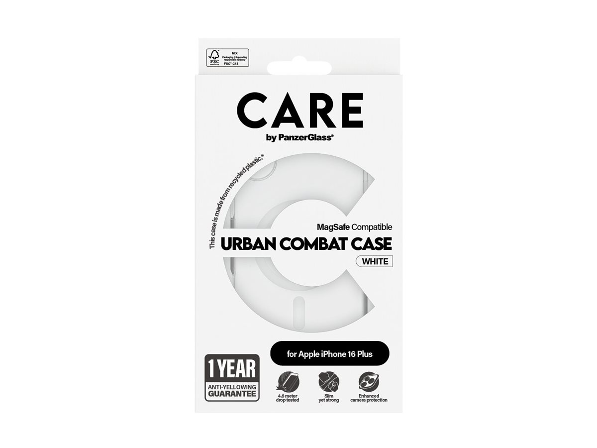 PanzerGlass CARE Apple iPhone 16 Plus MagSafe Urban Combat čirý/bílý – foto 4