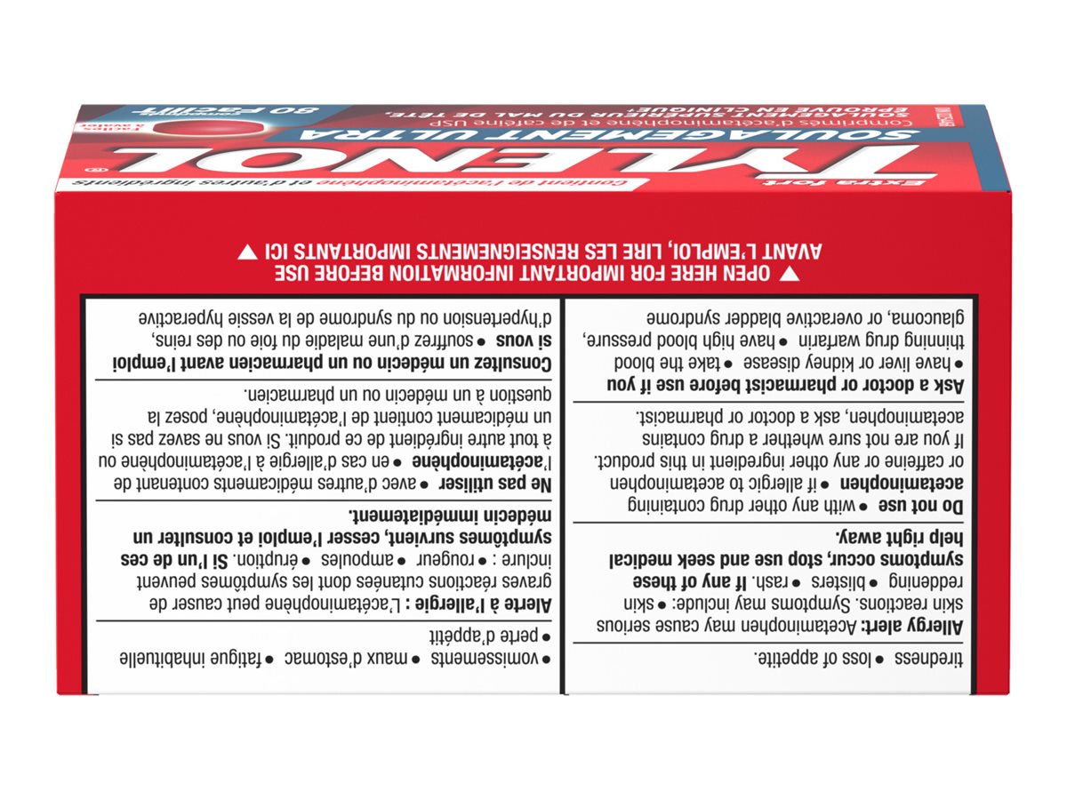 Tylenol Extra Strength Ultra Relief eZ Tabs 80's