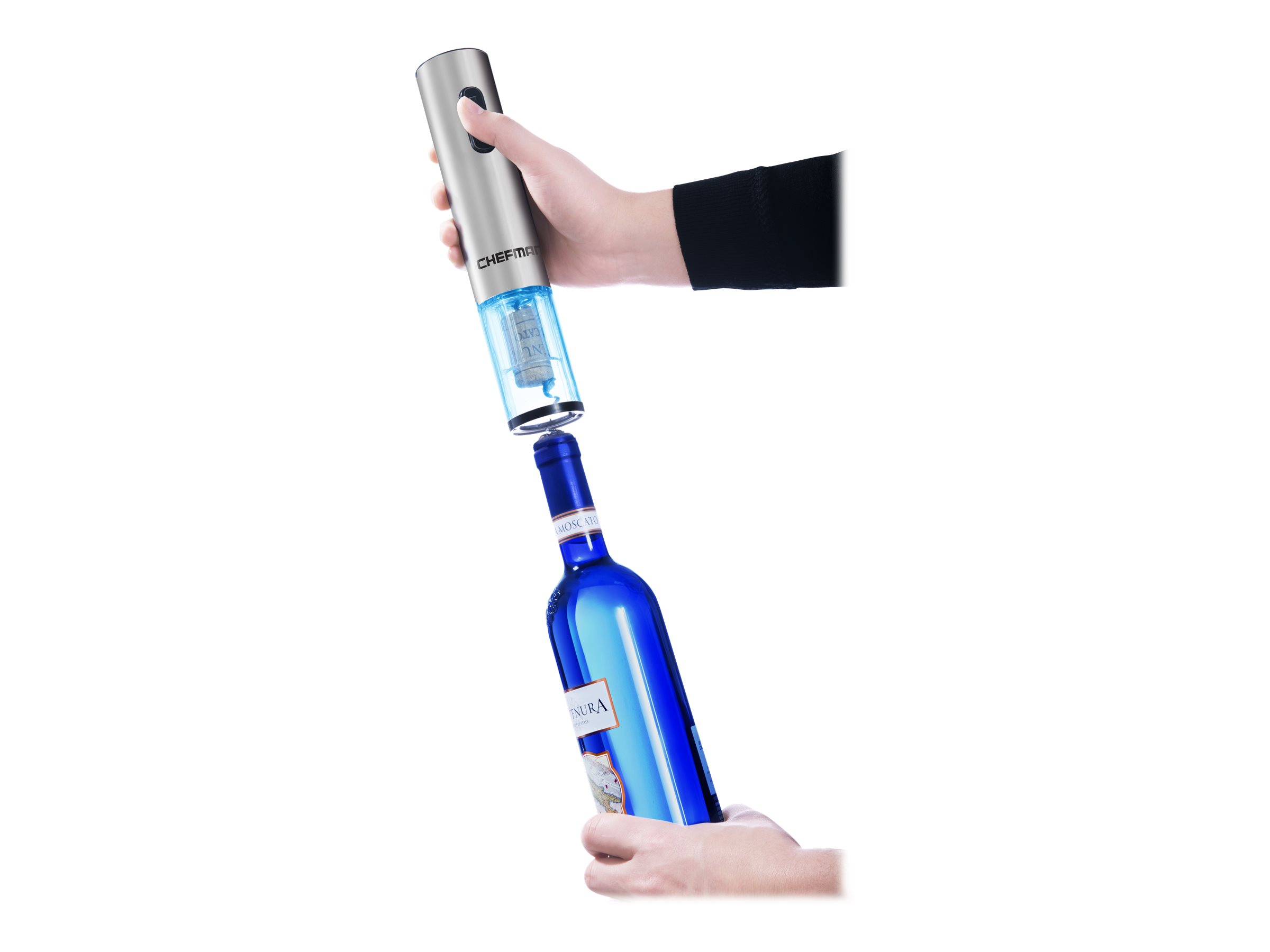 Chefman Electric Wine Bottle Opener Silver RJ42SS