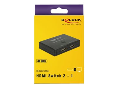 DELOCK Umschalter HDMI 2-1 bidirektional 4K 60Hz