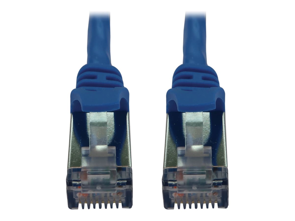 Eaton Tripp Lite Series Cat6a 10G Snagless Shielded Slim STP Ethernet Cable (RJ45 M/M), PoE, Blue, 5 ft. (1.5 m)