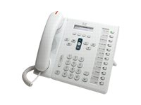 Cisco Unified IP Phone 6961 Standard VoIP phone SCCP, SIP, SRTP 12 lines arctic white 