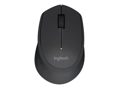 Logitech M280 - Mouse - right-handed - optical - 3 buttons - wireless - 2.4 GHz - USB wireless receiver - black