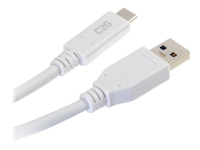 C2G 10ft USB C 3.0 to USB Cable - USB C to USB A - M/M - USB kabel typ C - USB typ A do USB-C - 3.05 cm – foto 5