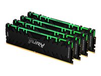 Kingston FURY Renegade RGB - DDR4 - kit - 32 GB: 4 x 8 GB - DIMM 288-pin / PC4-25600 - unbuffered