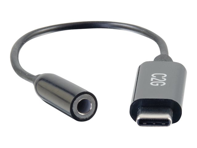 C2G USB C to Aux (3.5mm) Adapter - USB C Audio Adapter