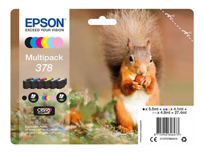 EPSON 1LB Multipack 378 Squirrel, EPSON C13T37884010  (BILD2)