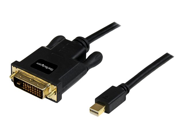 Image of StarTech.com 3 ft Mini DisplayPort to DVI Adapter Cable - Mini DP to DVI Video Converter - MDP to DVI Cable for Mac / PC 1920x1200 - Black (MDP2DVIMM3B) - DisplayPort cable - 91.44 cm