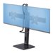 StarTech.com Crossbar Dual Monitor Desk Stand, Double 27inch Screens/VESA