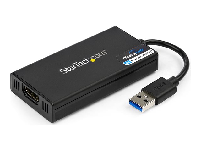 Image of StarTech.com USB 3.0 to HDMI Adapter, 4K 30Hz Ultra HD, DisplayLink Certified, USB Type-A to HDMI Display Adapter Converter for Monitor, External Video & Graphics Card, Mac & Windows - USB to HDMI Adapter (USB32HD4K) - adapter cable - HDMI / USB - TAA Com