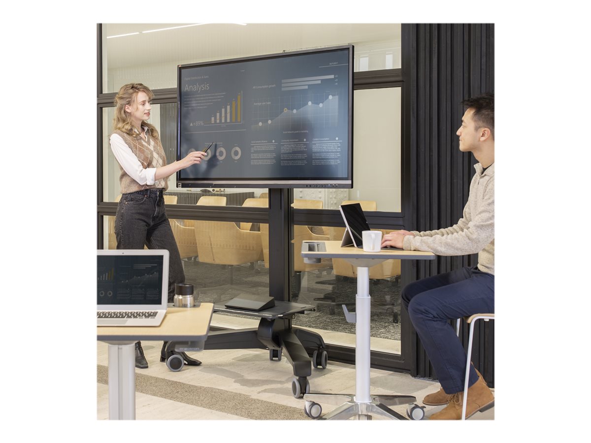 Ergotron Neo-Flex Mobile MediaCenter VHD vozík - Technologie konstantní síly - pro Displej LCD - kapacita 22,7 - 40,8 kg - černá – foto 6