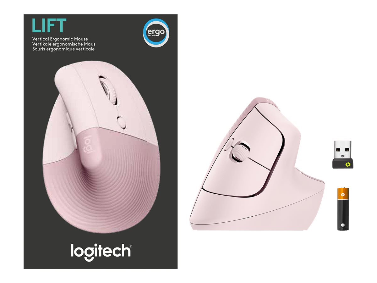 logitech MX Vertical Advanced Ergonomic Mouse, Wireless via  Bluetooth or Included USB Receiver (Renewed) : Electronics