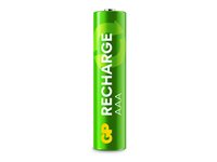 GP Recharge AAA type Batterier til generelt brug (genopladelige) 650mAh 4