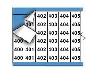 Brady Wire Marker Card Consecutive Numbers 400-424