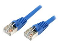 StarTech.com 7 ft. (2.1 m) Cat5e Ethernet Cable - Patch Cable - Shielded - Blue - Ethernet Network Cable (S45PATCH7BL)