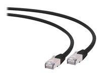 Cablexpert CAT 6a Kabel med afskærmning med folie og kobberfletning (SFTP 1.5m Patchkabel Sort