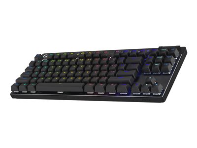 Logitech G PRO X TKL LIGHTSPEED Wireless Gaming Keyboard, Clicky Switches (GX Blue), Black