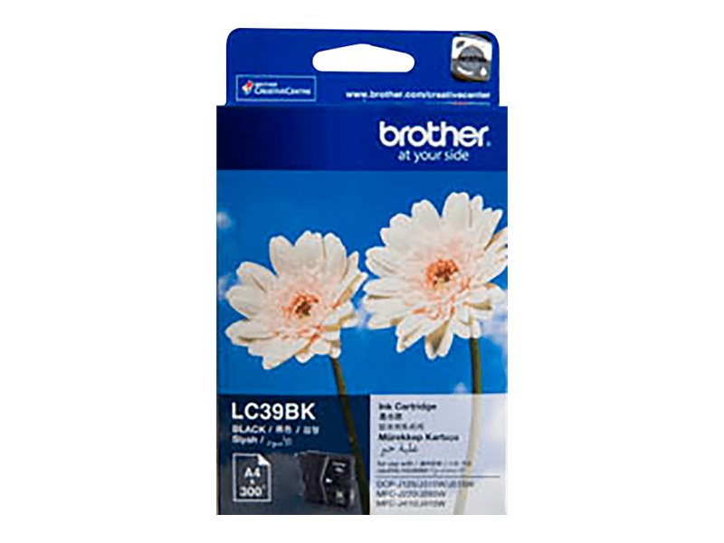 Brother LC39BK black original ink Package view Front 80460
