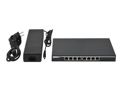 DIGITUS Switch 8-Port Gigabit 135W PoE Unmanaged schwarz Switche