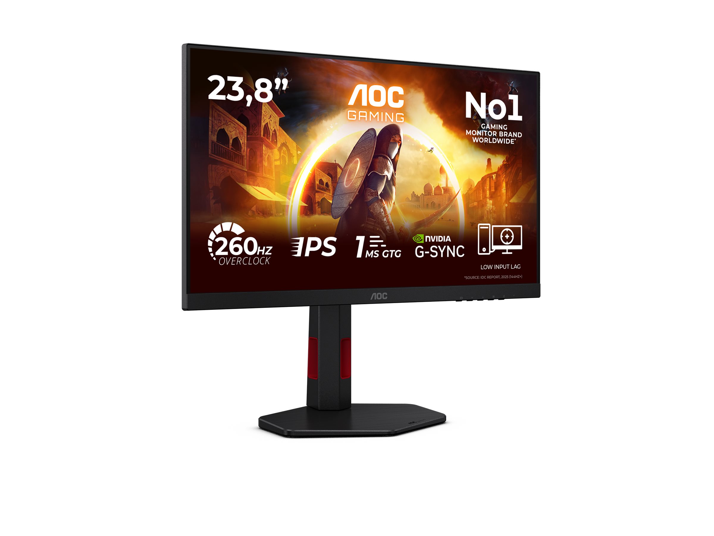 AOC Gaming 24G4ZR LED monitor Full HD (1080p) 24 Product shot Left-angle 79901