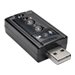 Tripp Lite USB External Sound Card Microphone Speaker Virtual 7.1 Channel