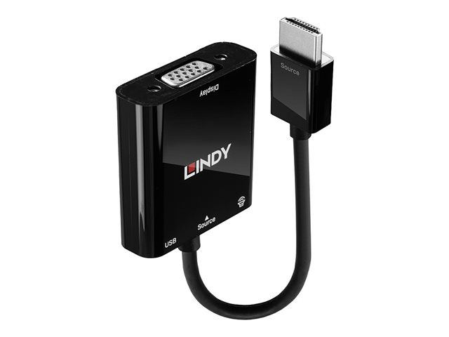 Convertisseur HDMI vers VGA & Audio Connecte une source HDMI à un affichage VGA