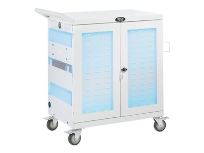 Tripp Lite Safe-IT UV Charging Cart 32-Port USB Antimicrobial for iPad and Android Tablet