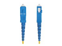 Startech 2m (6.6ft) LC to SC (UPC) OS2 Single Mode Simplex Fiber Optic Cable, 9/125µm, Laser Optimized, 40G/100G, Bend Insensitive, Low insrtion Loss - LSZH Fiber Patch Cord (SPSMLCSC-OS2-2M) - patch cable - 2 m - 2 m - yellow
