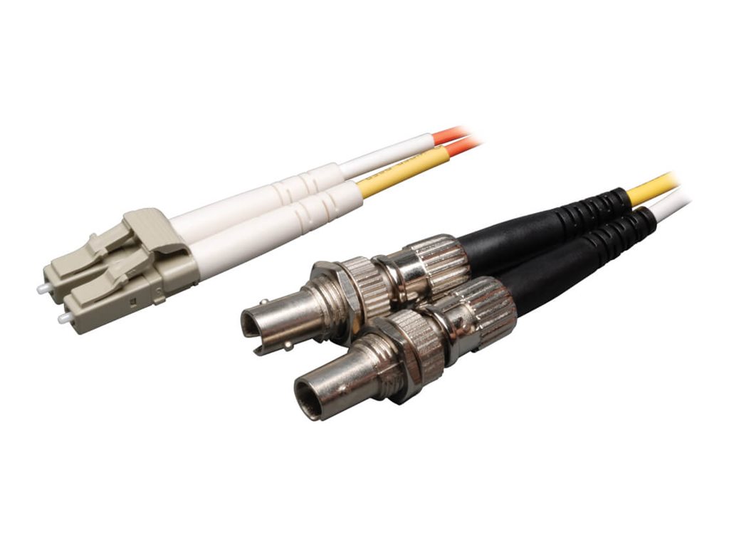 Tripp Lite 0.3M Duplex Multimode Fiber Optic 50/125 Adapter LC/ST M/F 1ft 1' 0.3 Meter
