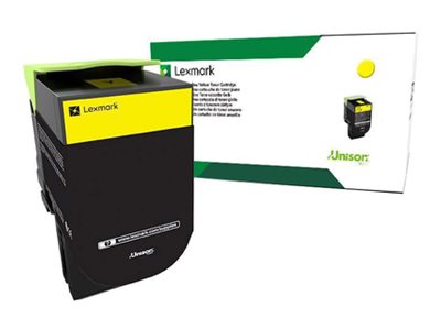 Image of Lexmark 702Y - yellow - original - toner cartridge - LCCP, LRP