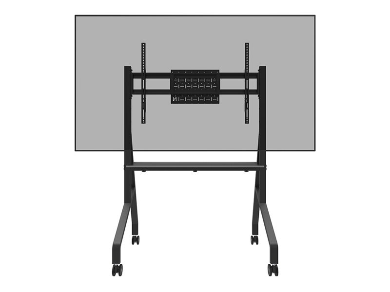 Neomounts FL50-525BL1 Support au sol mobile pour cran 55-86" - tagre multimdia incluse - installation rapide - TV