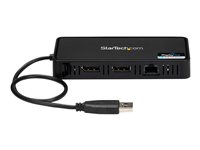Startech USB 3.0 Mini Dock, Dual Monitor USB-A Docking Station w/ DisplayPort 4K 60Hz Video & Gigabit Ethernet, 1ft (30cm) Ca