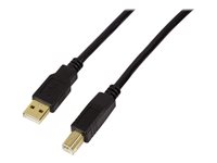 LogiLink USB 2.0 USB-kabel 10m Sort