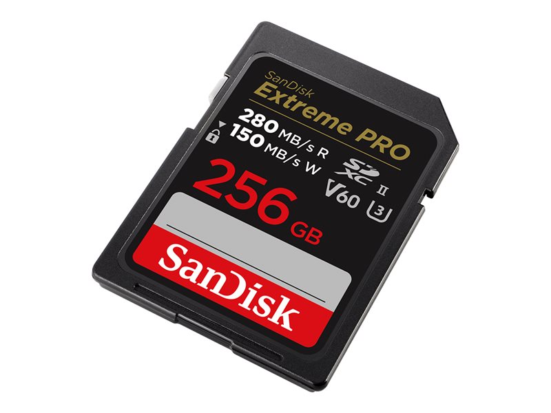 SanDisk Extreme Pro - carte mmoire flash - 256 Go - SDXC UHS-II