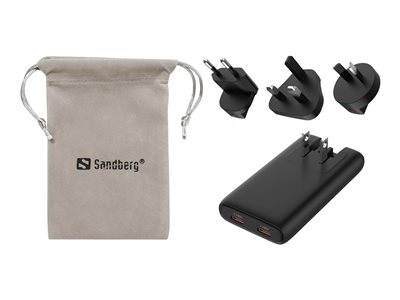 SANDBERG 4in1 TravelCharger 65W Black