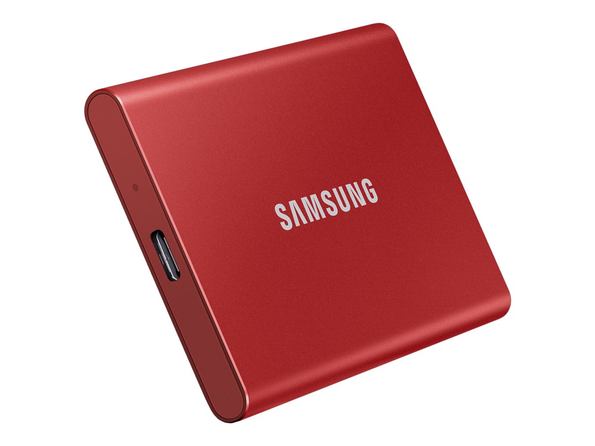 Samsung T7 MU-PC1T0R - SSD - verschl?sselt - 1 TB - extern (tragbar) - USB 3.2 Gen 2 (USB-C Steckverbinder)