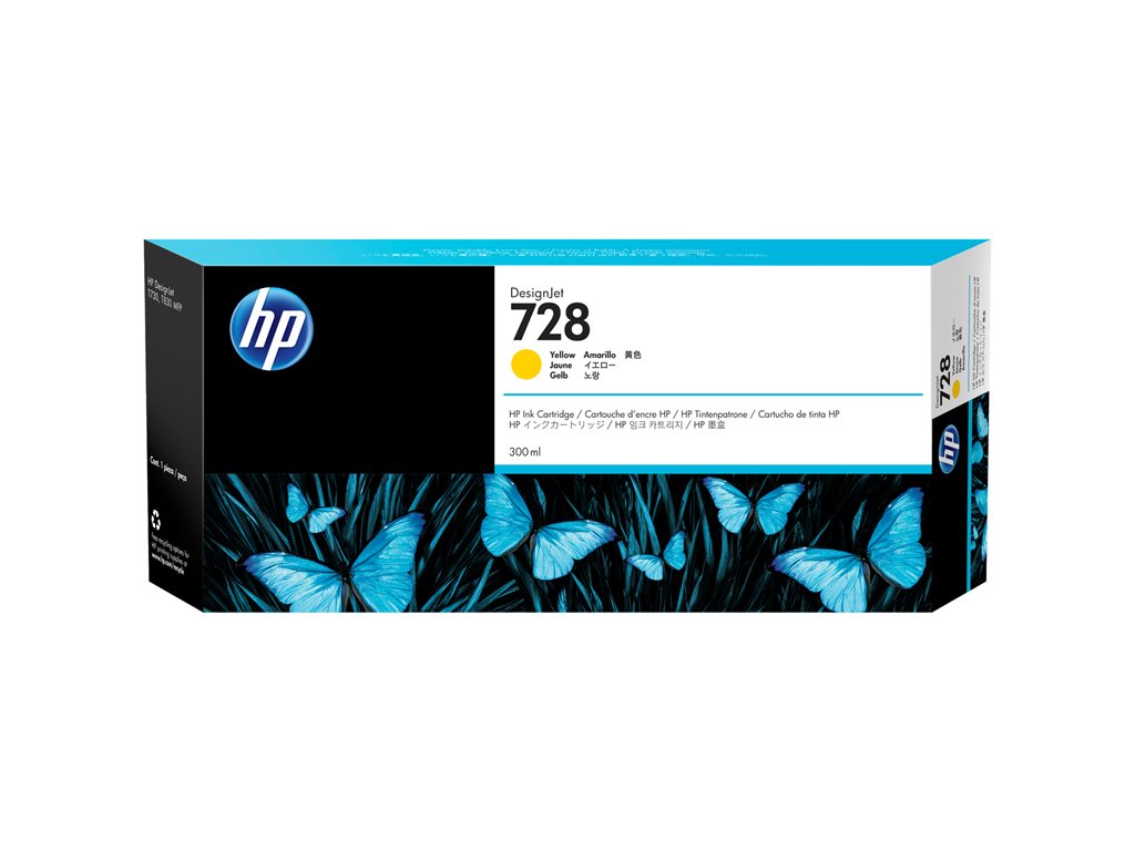 HP 728 300-ml Jaune