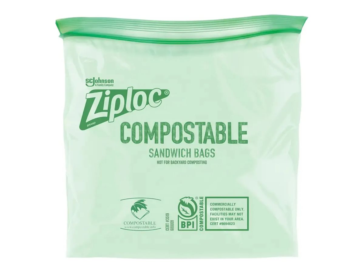 Ziploc Compostable Zip Bags - 20's