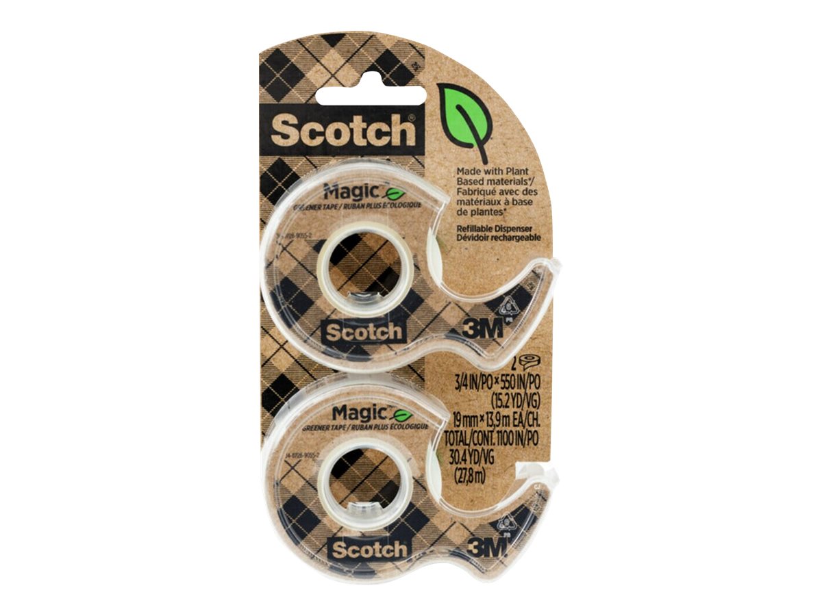 Scotch Magic Greener Tape - 19 mm x 13.9 m - 2 pack