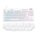 Logitech G713 Wired Gaming Keyboard, Tactile Switches (GX Brown), and Keyboard Palm Rest, White Mist - Image 2: Front