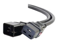 C2G 6ft Locking C19 to C20 15A 250V Power Cord Black TAA Power cable 