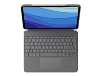 Logitech Combo Touch Tastatur og folio-kasse 16-niveau Kabling Schweizisk Apple 10.9-inch iPad Air (4. generation, 5. generation)