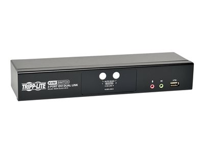 Tripp Lite 2-Port DVI Dual-Link / USB KVM Switch w/ Audio & Cables