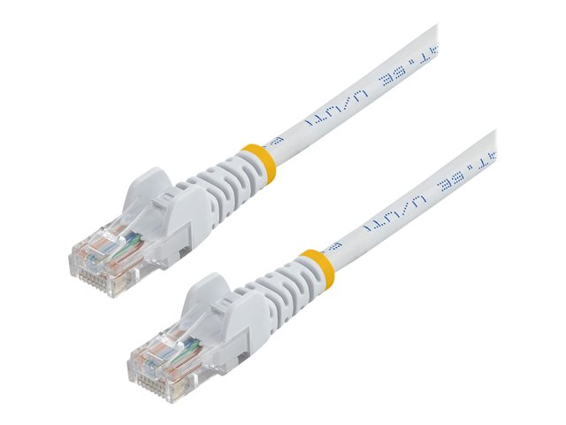 Startechcom 05m White Cat5e Cat 5 Snagless Ethernet Patch Cable 05 M Patch Cable 50 Cm White