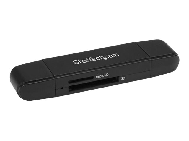Image of StarTech.com USB Memory Card Reader - USB 3.0 SD Card Reader - Compact - 5Gbps - USB Card Reader - MicroSD USB Adapter (SDMSDRWU3AC) - card reader - USB 3.0/USB-C