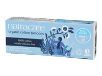 Natracare 100% Certified Organic Cotton Tampons - Super - 20' s