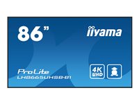 iiyama ProLite LH8665UHSB-B1 86' Digital skiltning 3840 x 2160