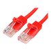 2m Red Cat5e / Cat 5 Snagless Patch Cable - patch 