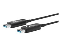 MicroConnect USB 3.1 Gen 1 USB-kabel 20m Sort