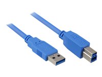 Sharkoon USB 3.0 USB-kabel 2m Sort